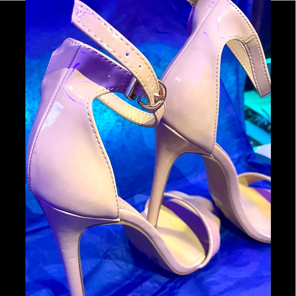Tan high heels